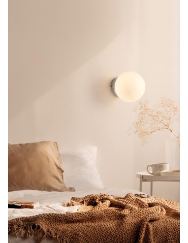 MDC Lampa ścienna RONDA chrom matowy 1xE27 śr. klosza 15cm 577733501 - product 2