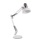 MDC Lampa stołowa ARTIC biały mat, chrom matowy 1xE27 w zestawie uchwyt do blatu 577938101