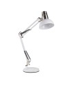 View MDC Lampa stołowa ARTIC biały mat, chrom matowy 1xE27 w zestawie uchwyt do blatu 577938101