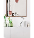 MDC Lampa stołowa ARTIC biały mat, chrom matowy 1xE27 w zestawie uchwyt do blatu 577938101