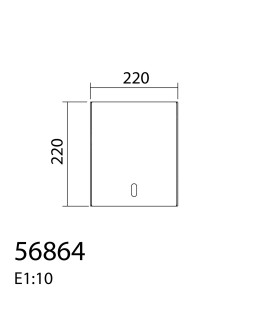 MDC Lampa ścienna PSICO E27 szkło piaskowane 568646701 - produkt 2