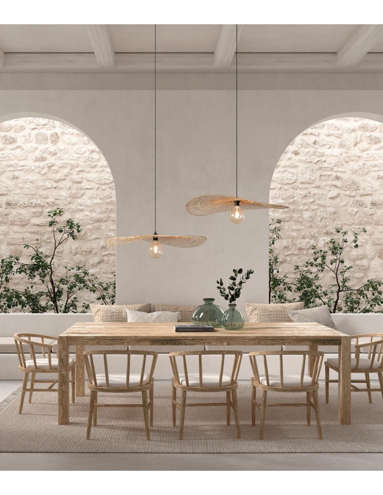 MDC Lampa wisząca PAMELA bambus naturalny ø75cm 1xE27 578265501