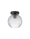 View MDC Lampa sufitowa CANICA czarny, szkło transparentne Ø20 E27 589869105