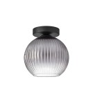 MDC Lampa sufitowa CANICA czarny, szkło dymione Ø20 E27 589869107
