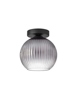 MDC Lampa sufitowa CANICA czarny, szkło dymione Ø20 E27 589869107
