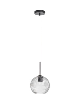 MDC Lampa wisząca CANICA czarny, szkło transparentne Ø20 E27 589879105