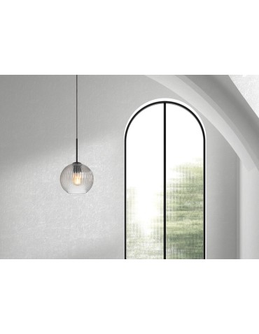 MDC Lampa wisząca CANICA czarny, szkło transparentne Ø20 E27 589879105 - product 2