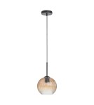 MDC Lampa wisząca CANICA czarny, szkło bursztynowe Ø20 E27 589879106