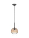 View MDC Lampa wisząca CANICA czarny, szkło bursztynowe Ø20 E27 589879106