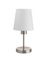 View MDC Lampa stołowa DEKO chrom matowy E27 szklany klosz 589903501