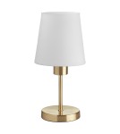 MDC Lampa stołowa DEKO mosiądz mat E27 szklany klosz 589906101