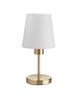 MDC Lampa stołowa DEKO mosiądz mat E27 szklany klosz 589906101