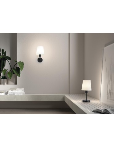 MDC Lampa stołowa DEKO czarny E27 szklany klosz 589909101 - product 2