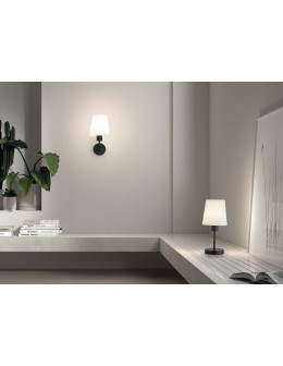 MDC Lampa stołowa DEKO czarny E27 szklany klosz 589909101 - product 2