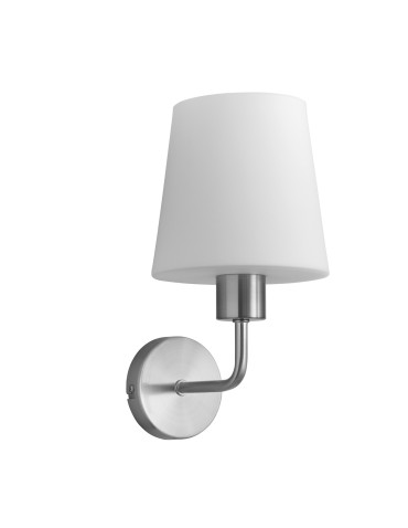 MDC Lampa ścienna DEKO chrom matowy E27 szklany klosz 589913501
