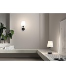 MDC Lampa ścienna DEKO chrom matowy E27 szklany klosz 589913501