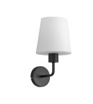 MDC Lampa ścienna DEKO czarny E27 szklany klosz 589919101