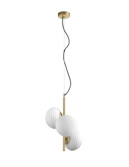 MDC Lampa wisząca CIAO mosiądz mat 3xE27 Ø18 588966101