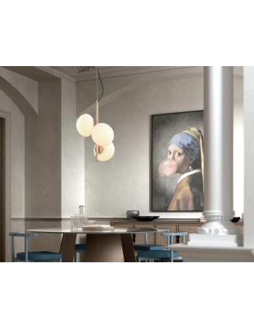 MDC Lampa wisząca CIAO mosiądz mat 3xE27 Ø18 588966101 - product 2