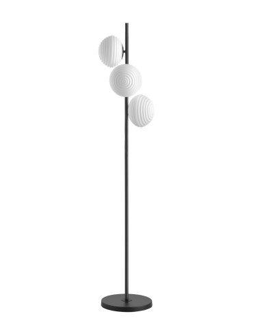 MDC Lampa podłogowa CIAO czarny 3xE27 Ø18 588909101