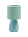 View MDC Lampa stołowa BISBAL zielony E14 ceramiczna, abażur zielony 588881904
