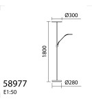 MDC Lampa podłogowa ARO czarny LED 40W+7W CCT 2700K-3500K-4000K, ściemnianie 589779102