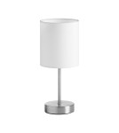 MDC Lampa stołowa SET XS chrom matowy 1xE14 abażur biały 589223504