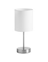 Zobacz MDC Lampa stołowa SET XS chrom matowy 1xE14 abażur biały 589223504