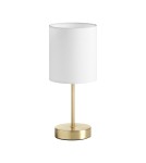 MDC Lampa stołowa SET XS mosiądz mat 1xE14 abażur biały 589226104