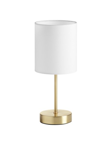 MDC Lampa stołowa SET XS mosiądz mat 1xE14 abażur biały 589226104