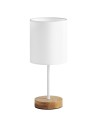 View MDC Lampa stołowa SET WOOD biały 1xE14 abażur biały 450108104