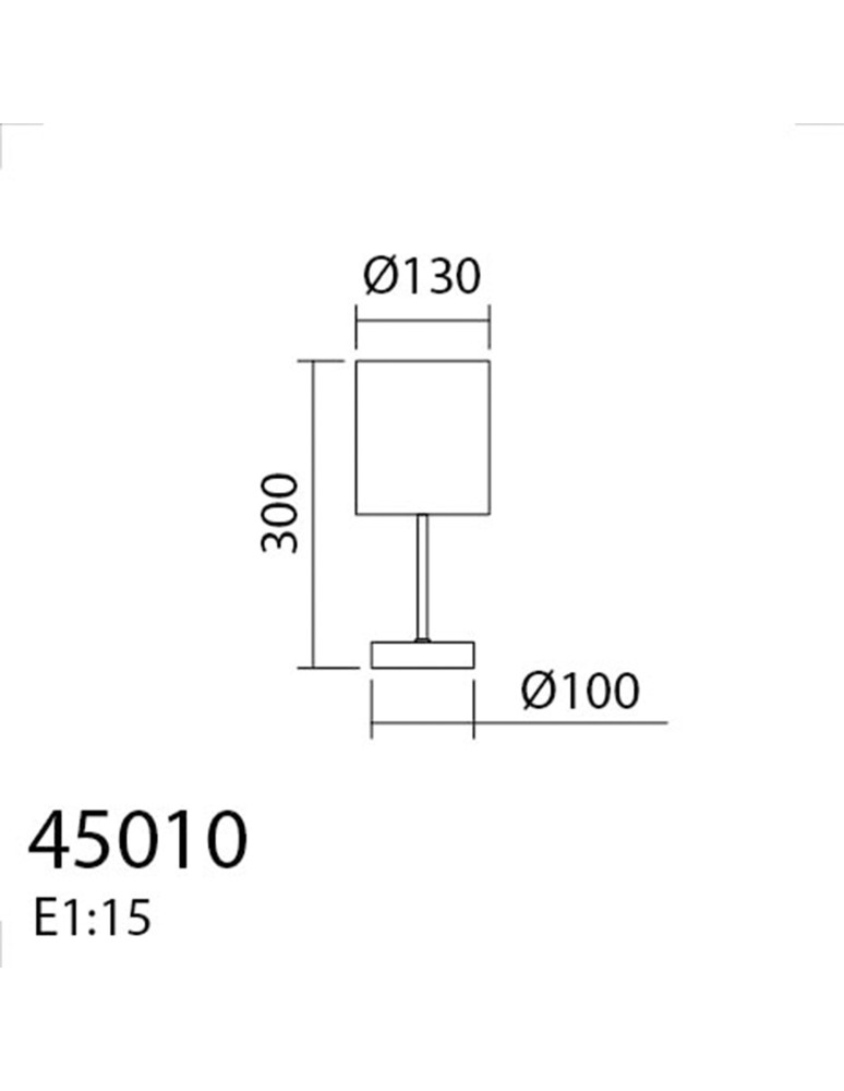 MDC Lampa stołowa SET WOOD biały 1xE14 abażur biały 450108104