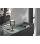 MDC Lampa stołowa SET WOOD czarny 1xE14 abażur czarny 450109104