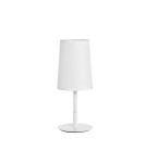 MDC Lampa stołowa GRAU biały 1xE14 abażur biały, elastyczna 577848104