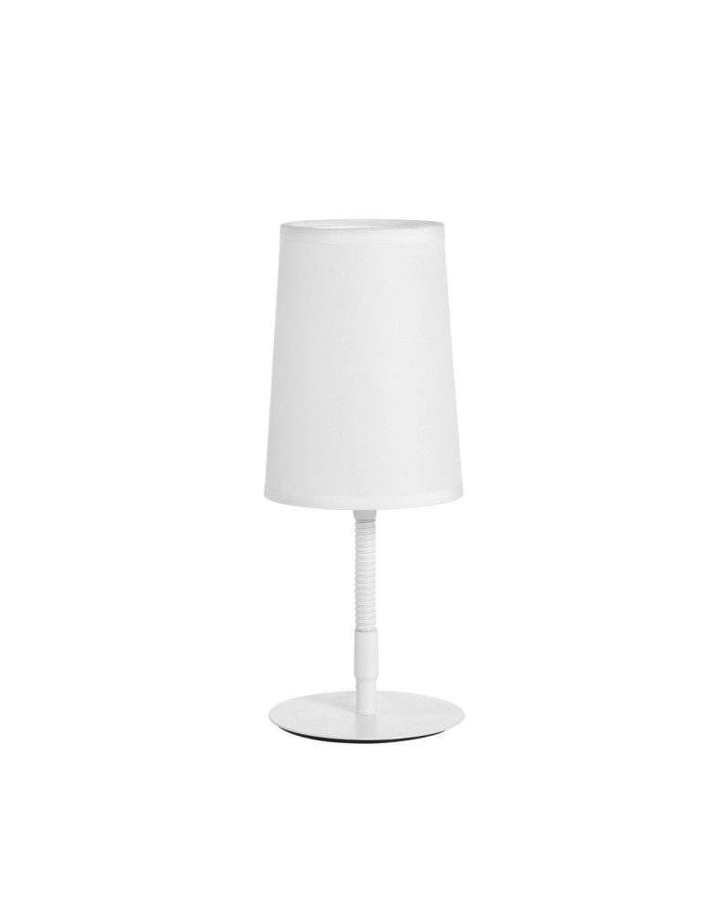 MDC Lampa stołowa GRAU biały 1xE14 abażur biały, elastyczna 577848104