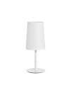 View MDC Lampa stołowa GRAU biały 1xE14 abażur biały, elastyczna 577848104