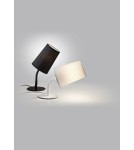 MDC Lampa stołowa GRAU biały 1xE14 abażur biały, elastyczna 577848104