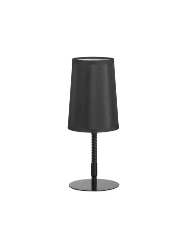 MDC Lampa stołowa GRAU czarny 1xE14 abażur czarny, elastyczna 577849104