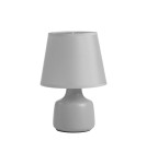 MDC Lampa stołowa CLOE szary E14 abażur szary, ceramiczna 589253204