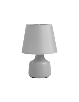 MDC Lampa stołowa CLOE szary E14 abażur szary, ceramiczna 589253204