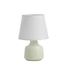MDC Lampa stołowa CLOE biały E14 abażur biały, ceramiczna 589258104