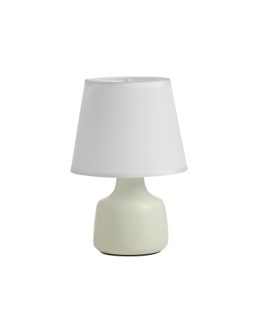 MDC Lampa stołowa CLOE biały E14 abażur biały, ceramiczna 589258104