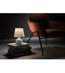 MDC Lampa stołowa CLOE biały E14 abażur biały, ceramiczna 589258104