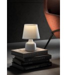 MDC Lampa stołowa CLOE biały E14 abażur biały, ceramiczna 589258104
