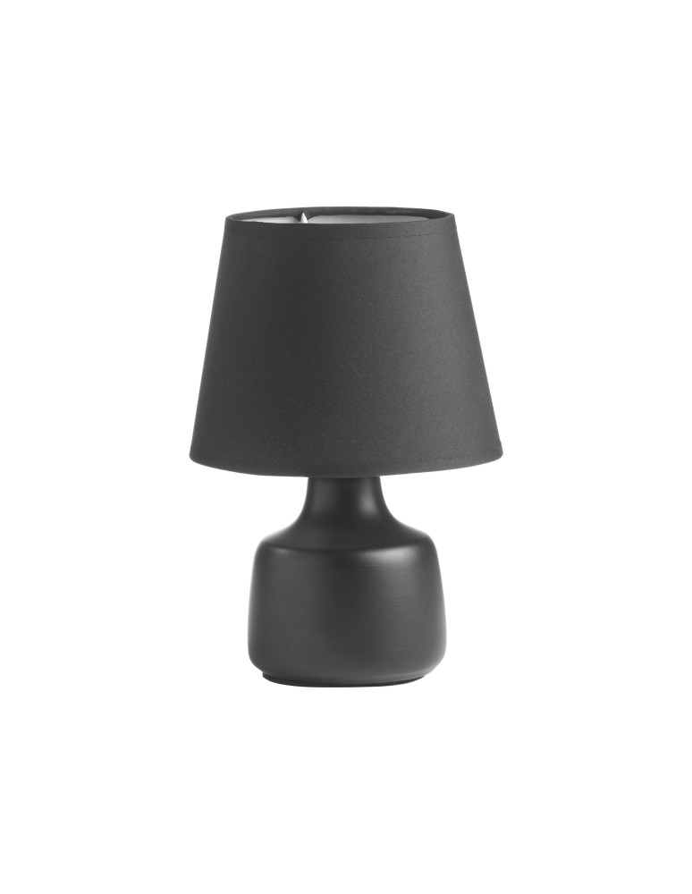MDC Lampa stołowa CLOE czarny E14 abażur czarny, ceramiczna 589259104