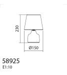 MDC Lampa stołowa CLOE czarny E14 abażur czarny, ceramiczna 589259104