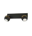 MDC Lampa sufitowa MIC R2 2xGU10 czarny mat, złoty 579059101