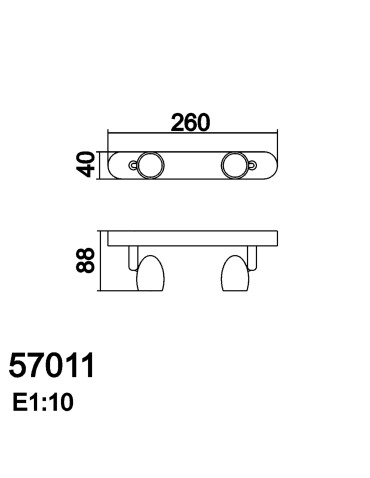 MDC Lampa sufitowa OUVI 2xGU10 mosiądz antyczny 570114401 - product 2