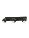 View MDC Lampa sufitowa MIC R3 3xGU10 czarny mat, złoty 579069101