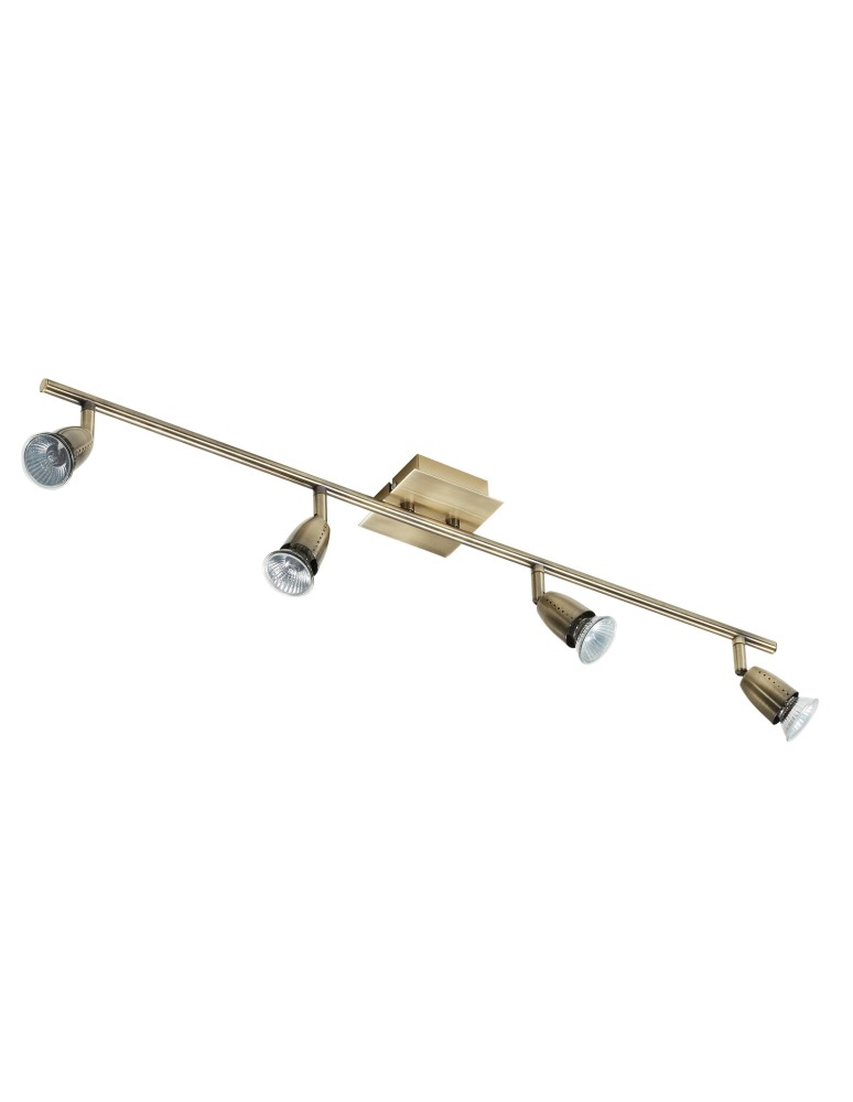 MDC Lampa sufitowa ECCO 4xGU10 mosiądz antyczny 554174401